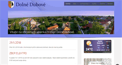 Desktop Screenshot of dolnedubove.sk