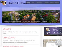 Tablet Screenshot of dolnedubove.sk